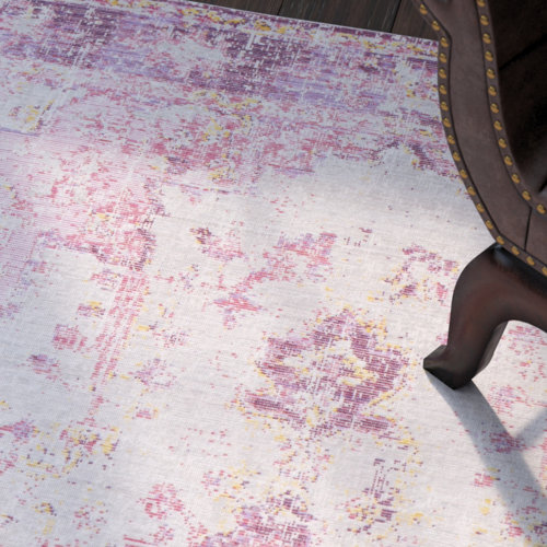 Bungalow Rose Solal Performance Pink Rug & Reviews Wayfair